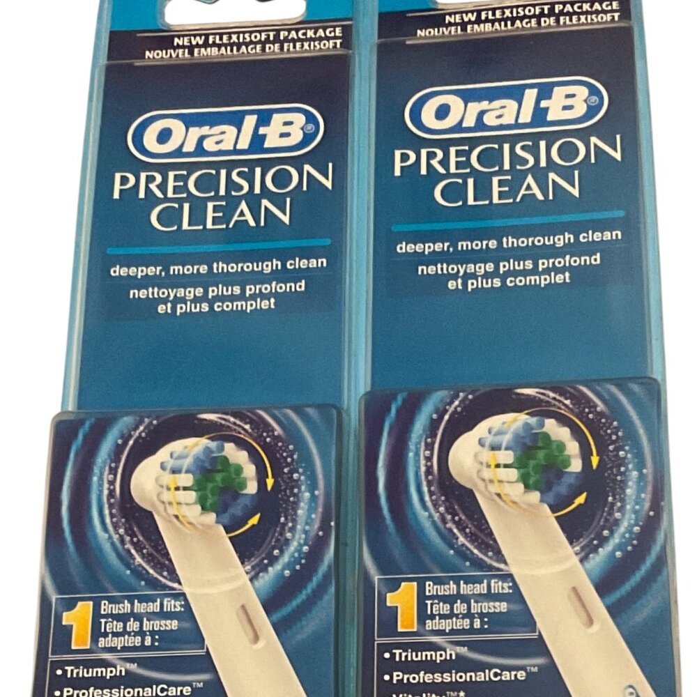 Oral B Precision Clean Replacement Brush Head 2 pack New